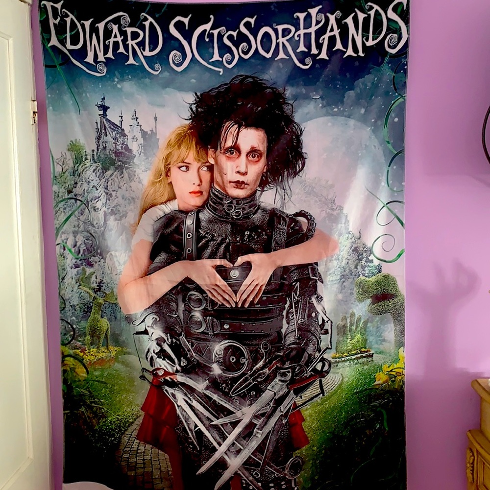 Edward scissor hands tapestry